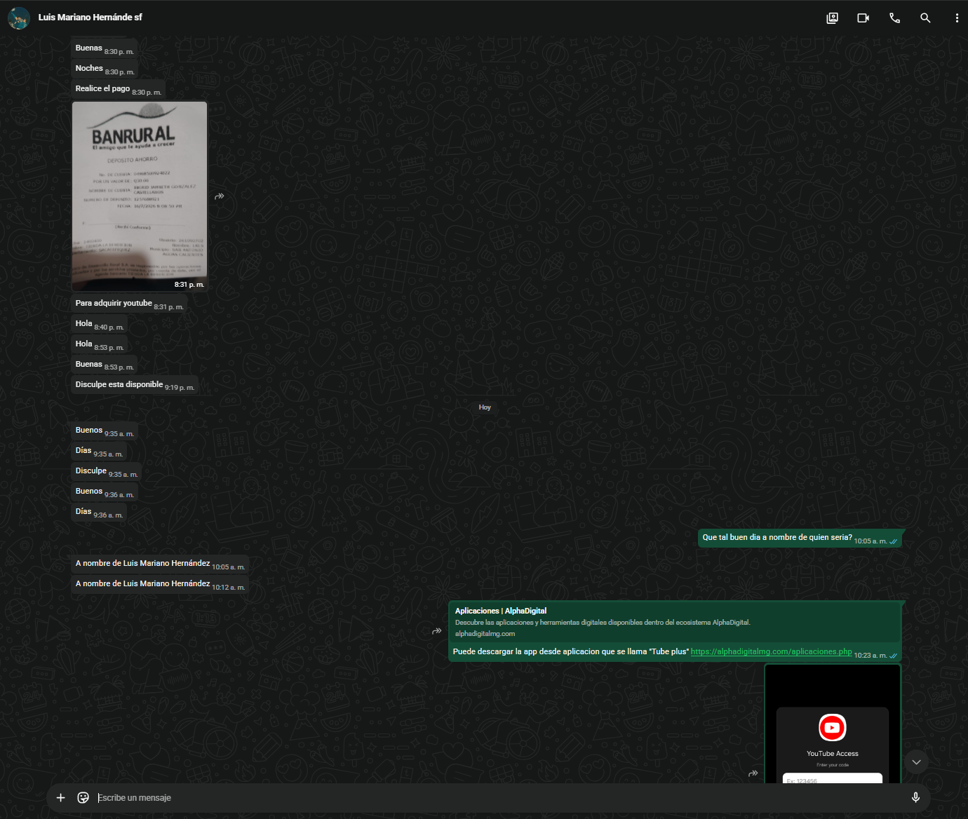 Cuenta de Youtube 3 Dispositivos