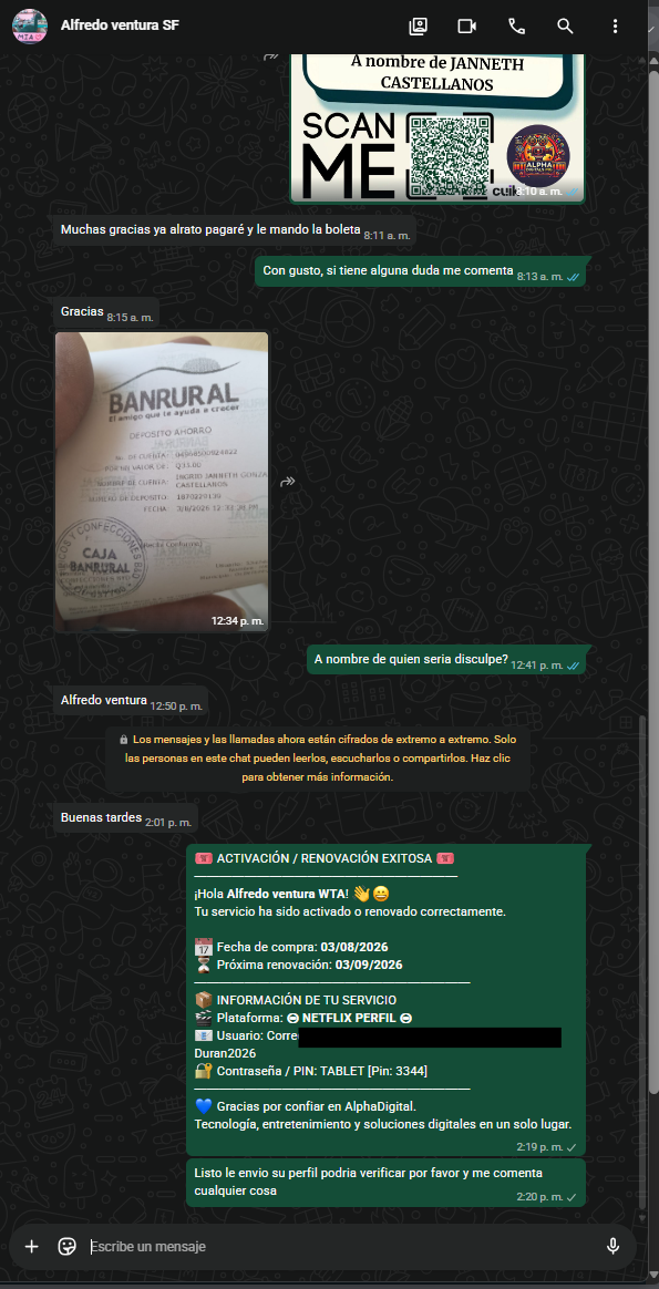 Perfil de Netflix